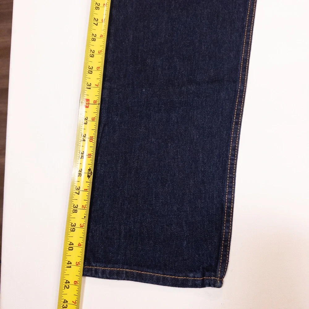Levis 505 Regular Fit Jeans Mens 38x30 Dark Wash New Straight Leg Denim Pants